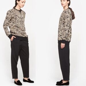 Rag & Bone Womens Size Small Amoeba Print Black Taupe Graphic Sweatshirt